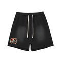 Sun Fade Raw Edge Cotton Shorts